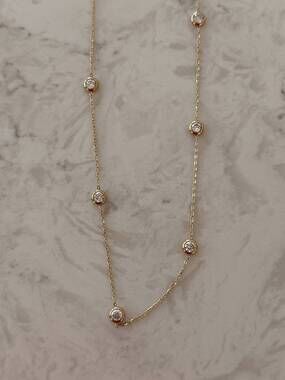 NEW CHANSUTTPEARLS women's the emmery drop chain in gold